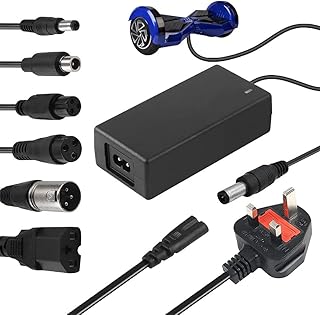 ZOYDP Electric Scooter Charger 42V 2A, Mobility Scooter Battery Charger, Lithium Battery Charger Ebike Battery Charger with 6 Plugs, Electric Scooter Charger for Li-ion Battery M365, E Scooter Charger