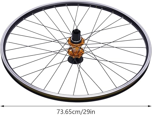 Miniatura 4 de Mountain Bike Wheelset 29 Inch, Aluminum Alloy Rim Disc Brake MTB Wheelset, Quick Release Front Rear Wheels Bike Wheels fit 7-11 Speed Cassette Gold