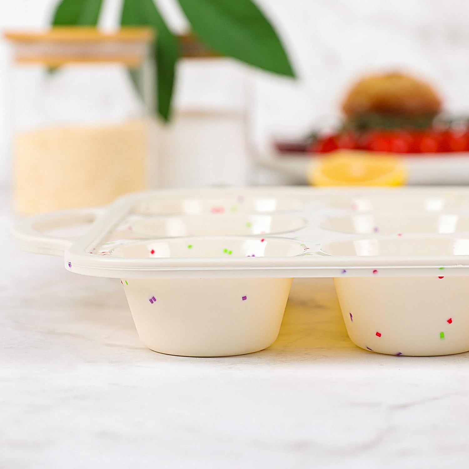 Vinino 2Pack Silicone Muffin Pan for Baking with Metal Reinforced Frame, Regular 12 Cup and Mini 24 Cup Nonstick Cupcake Pan Set, BPA Free Silicone Muffin Tray Molds for Oven Dishwasher Safe - Image 7