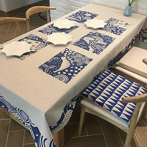 MU Mesa de Comedor de Estilo Europeo Tableclotheuropean Style Mantel Chino Mesa de Comedor Escritorio de Escritura Mantel de Tela Restaurante Coffee Shop Mantel de impresión de Lino