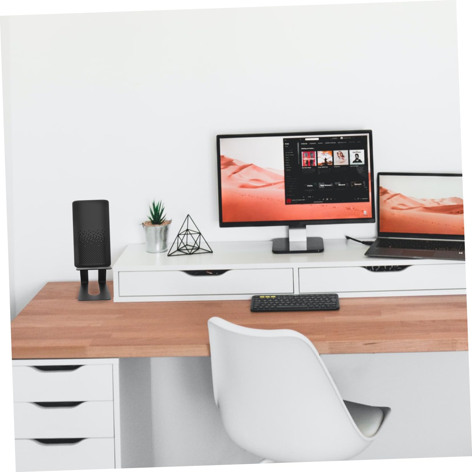 Cabilock Monitor Speaker Stands for Desktop Sturdy Speaker Stand Desk Riser Sleek Design No Tools Required