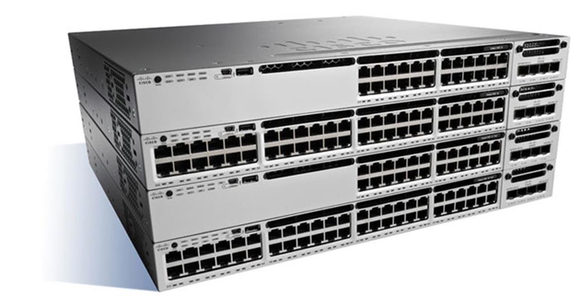 Cisco Catalyst WS-C3850-48W-S Netzwerkswitch 48 Port PoE mit 5 AP-Lizenzen IP Base