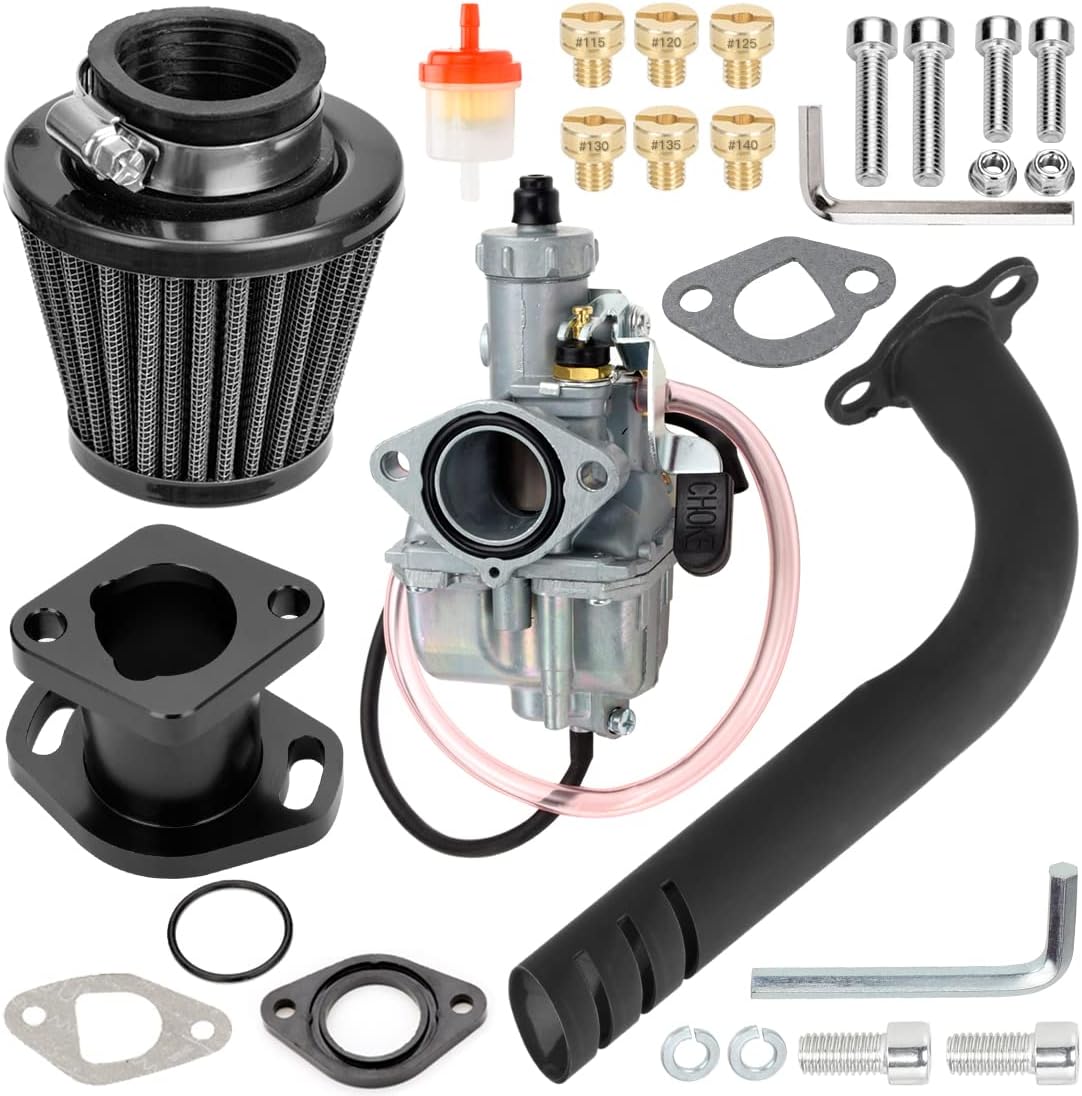 Buy FVRITO VM22 Racing Carburetor Exhaust Pipe with Intake Manifold