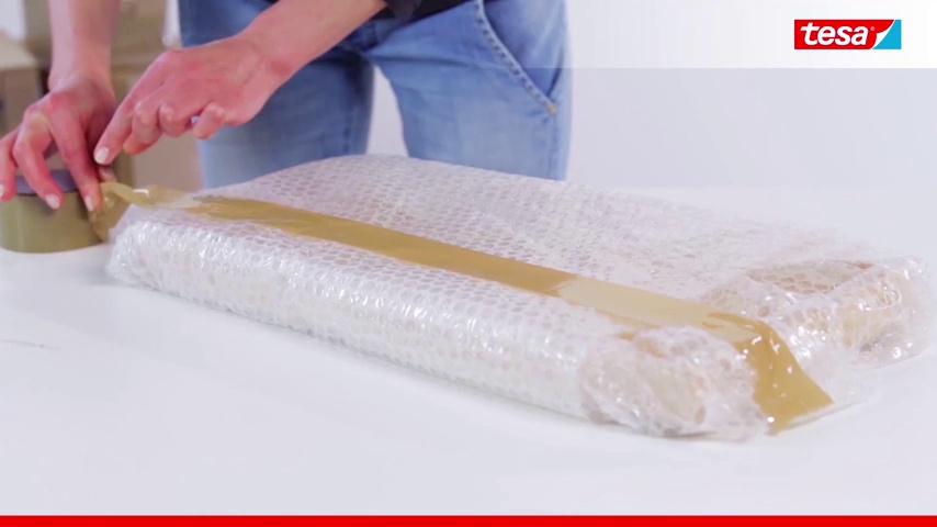 Tesa Pack EXPRESS Packaging Tape - Hand Tearable Self-adhesive Roll For Fast Packaging Of Parcels And Gifts - 50 M X 50 Mm - Brown - View #9
