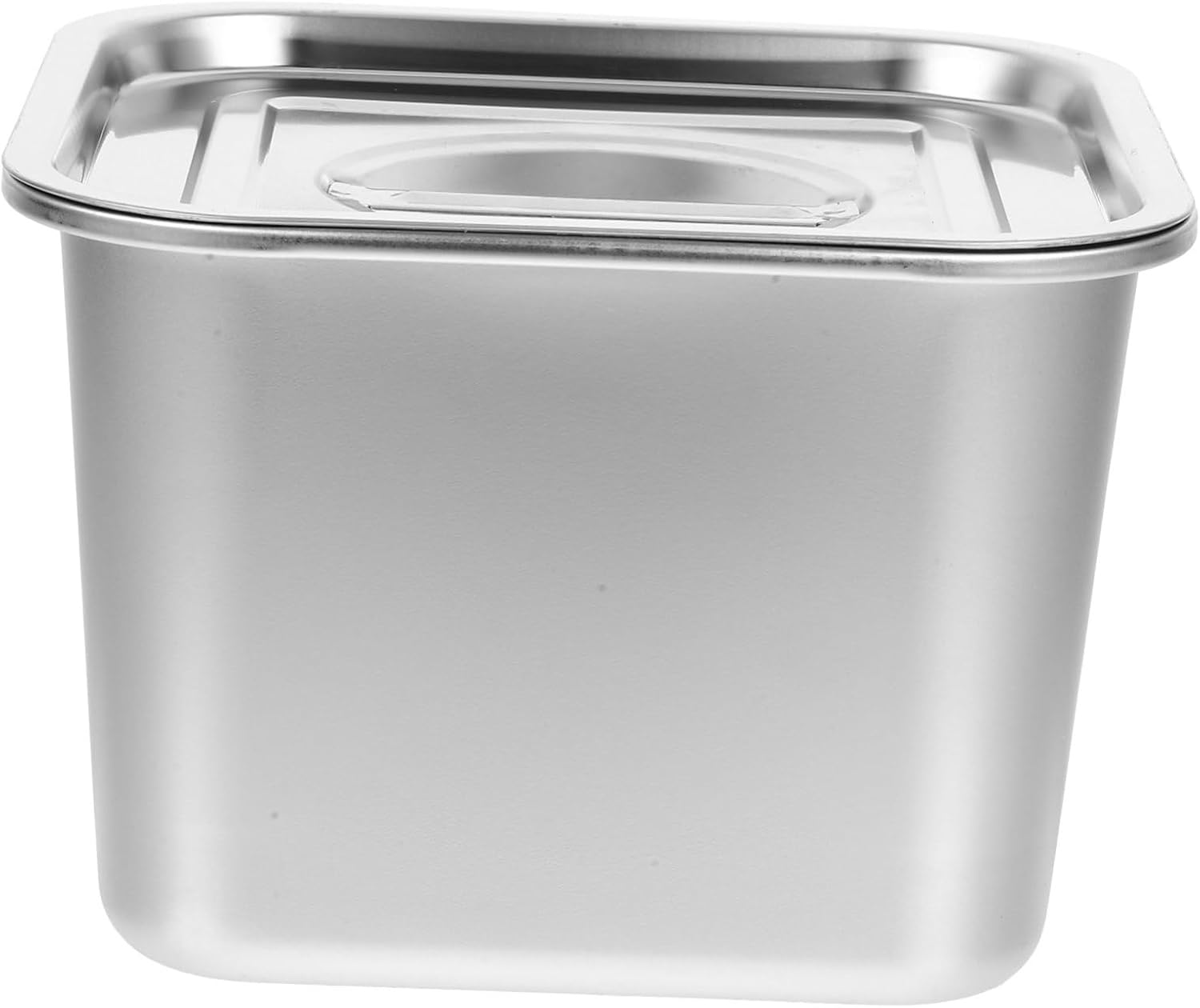 Unomor 3pcs Stainless Steel Condiment Pot Lid Spice Jar Labels Multi-functional Storage Canister