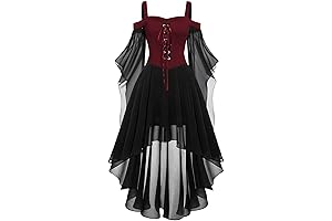 Vestido Renacentista Para Mujer Disfraz De Vampiro Medieval De Bruja De Halloween
