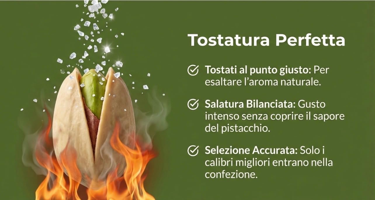 Auriemma Pistacchi Salati Tostati 150g | Frutta Secca Croccante e Naturale | Snack Salato Ricco di Fibre per Aperitivi, Lavoro o Sport