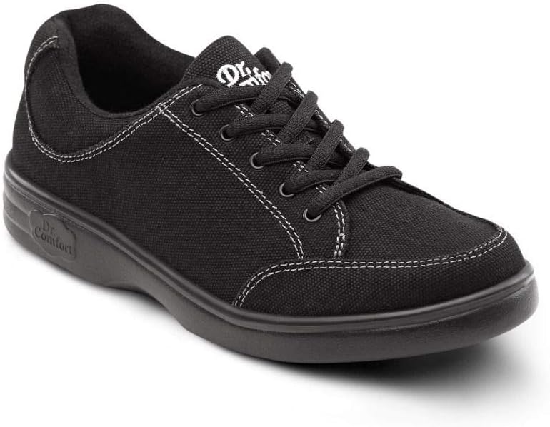 Dr. Comfort Riley Women's Therapeutic Extra Depth Athletic Shoe Canvas Lace-up