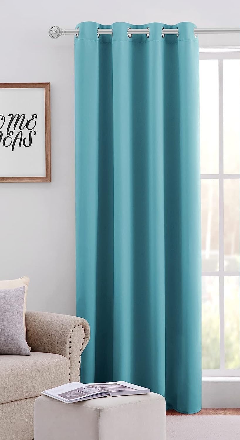 VJK FAB 100% Blackout Curtain for Long Door Window Parde 9 Feet Long Set of 1 Pc | Room Darkening Plain Curtain Thermal Insulated, Sky Blue (B0CCFY3SXB) Amazon Price History, Amazon Price Tracker