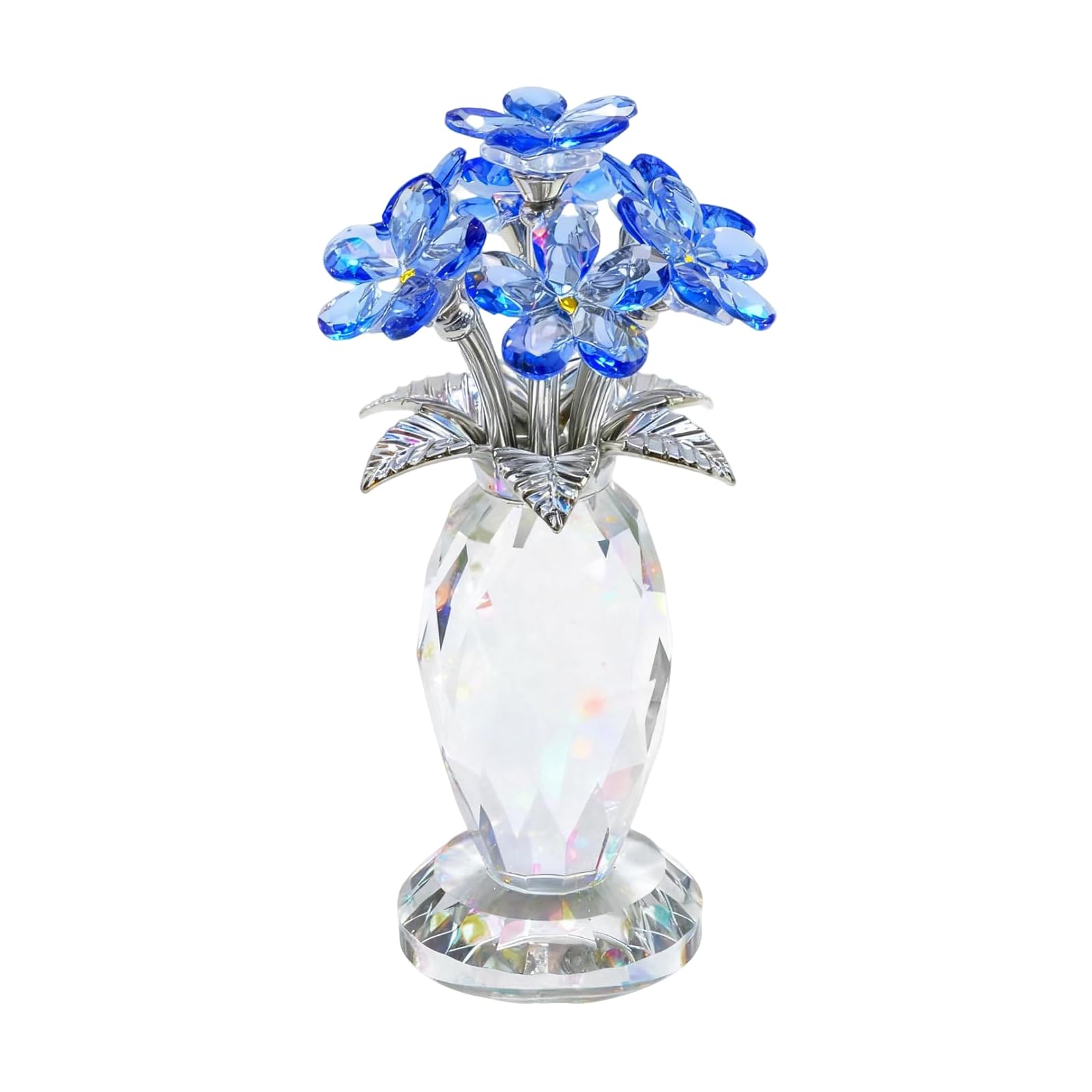 Bouquet de fleurs en cristal Forget Me Not, le cadeau de souvenir idéal pour gâter une maman
