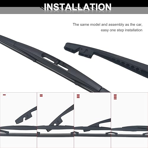 Miniatura 4 de Triumilynn Brazo de limpiaparabrisas trasero para Honda CRV CR-V 2007-2011# 76720SWA003, juego de limpiaparabrisas trasero