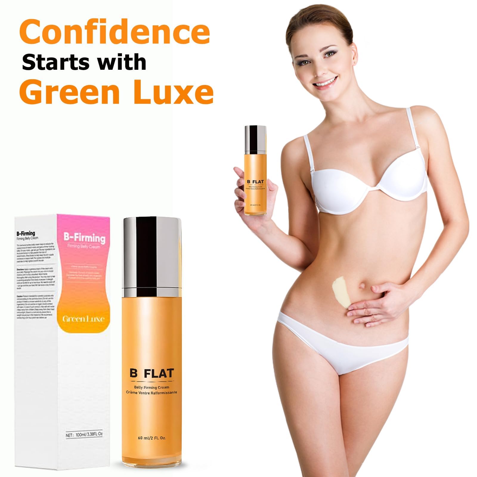 NICENINE B Flat Belly Firming Cream for Body Skin Tightening