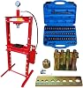 Carmax Workshop Press 20T with 2 Pumps Pressure Piece Drive Set 52 Pieces Pressure Mandrel Set 8 Pieces