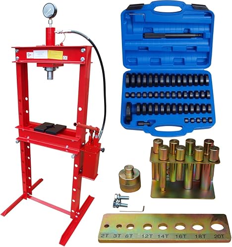 Carmax - Pressa da officina 20T con 2 pompe + raccordo a …