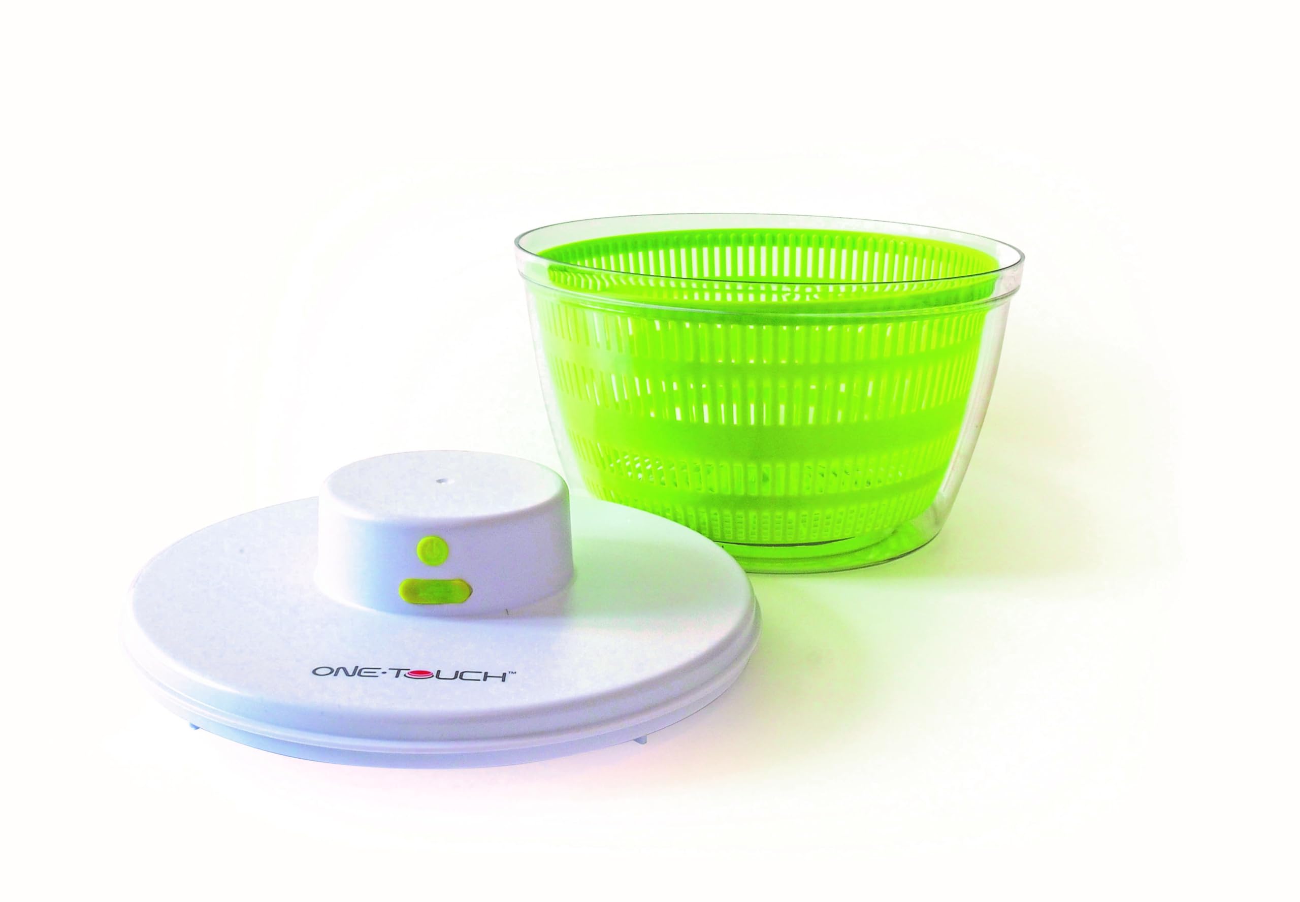 Essoreuse Automatique ONE TOUCH KC128 – Mains-Libres & Ultra Rapide – Fruits & Légumes Sans Effort – Idéale Seniors & Articulations Fragiles – 4 L – Rechargeable