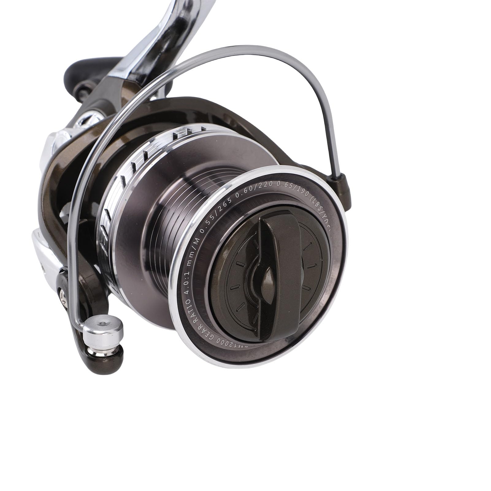 Sonew Mulinello da Pesca Metal Reel, Baitcaster Senza Gioco, Impatto Proof,