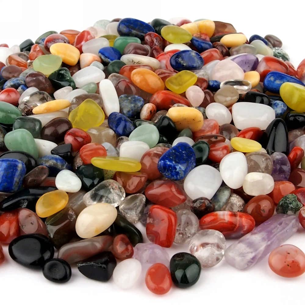 2 Kg Premium Bunte Trommelstein Mischung A - Qualität Aus Afrika 7
