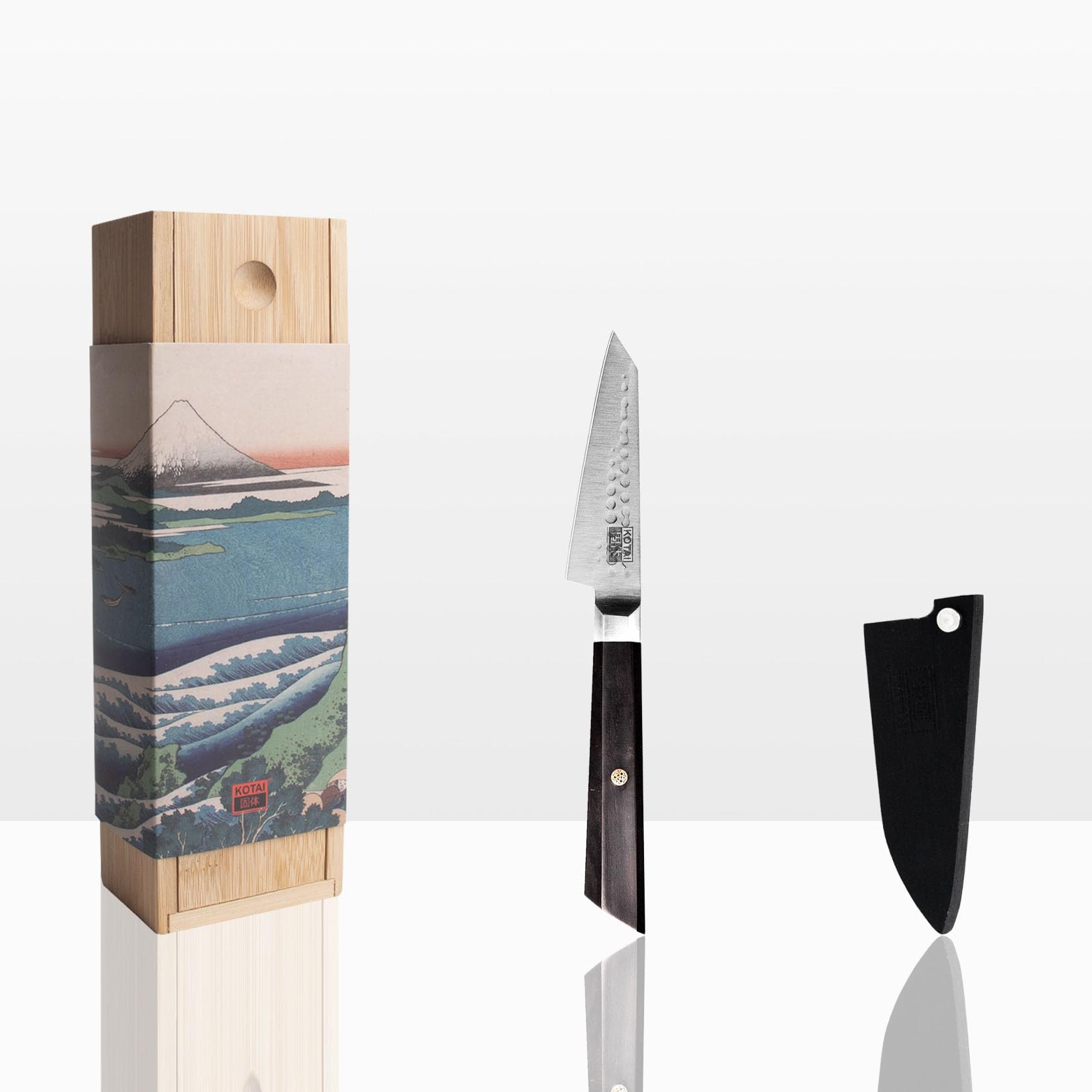 Couteau d'office Bunka KOTAI en acier inoxydable japonais 440C
