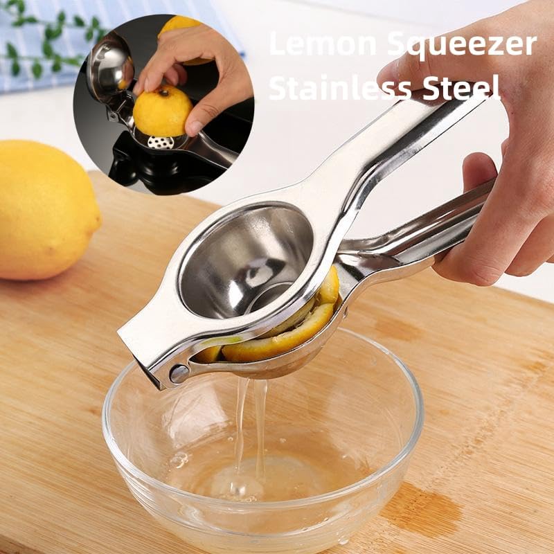 Miniatura 4 de Exprimidor de limón, exprimidor de cítricos, exprimidor de limón, prensa de mano de exprimidor de acero inoxidable, exprimidor manual de cítricos,
