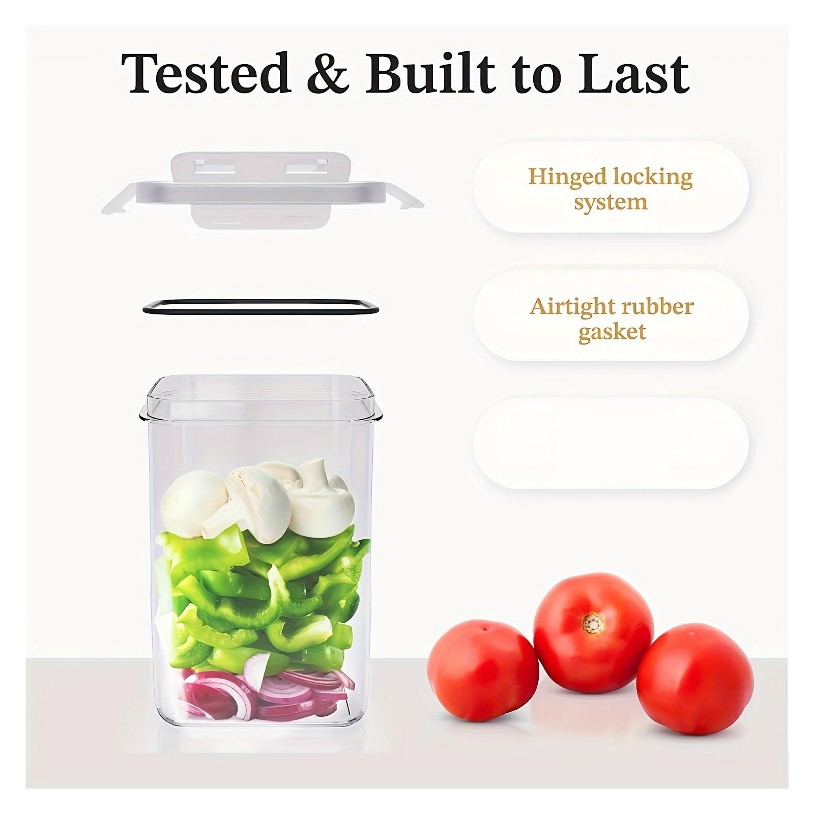 2,0 l luftdichte Frischhaltedosen for Backen von Zucker und Mehl(JB0102)