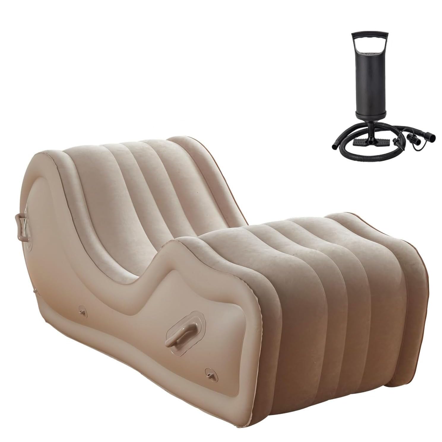 Sofá Inflable Que No Es Deslizante y Plegable Impermeable y Fácil de Limpiar,Style1