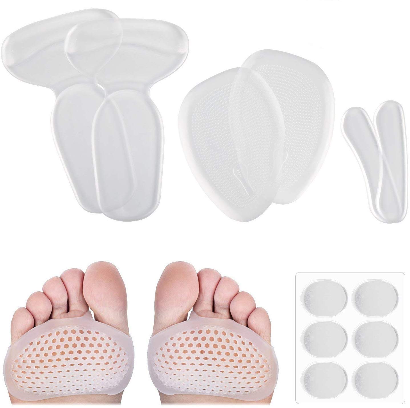 Orthotics Medial Lateral Heel Wedge Silicone Insoles For Supination And