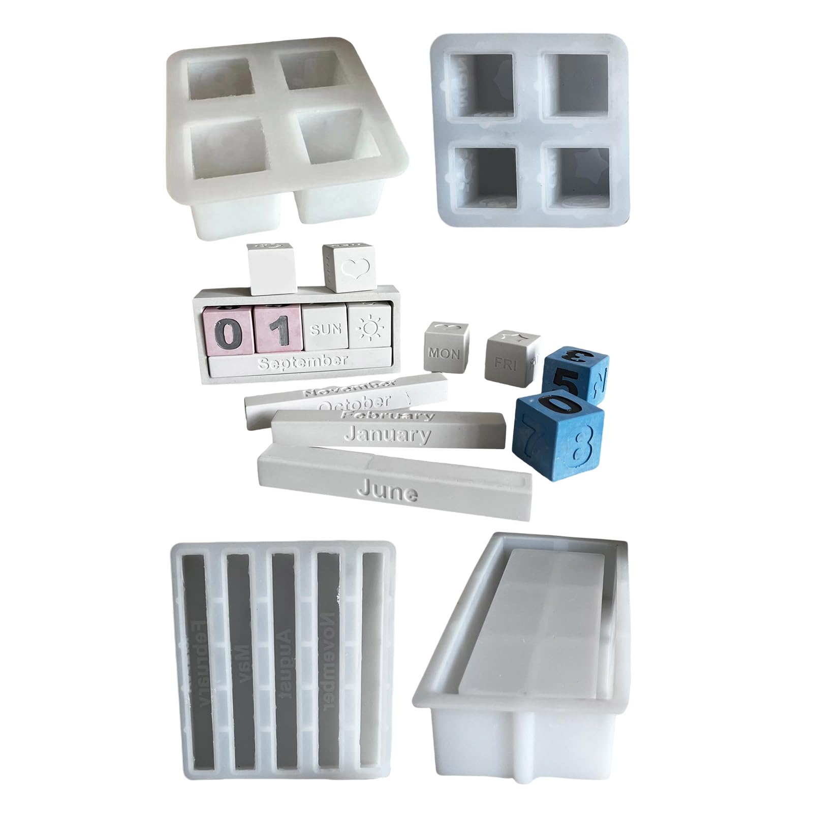 Moules pour bougies en silicone pour ateliers créatifs de maison