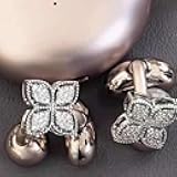 Rhinestone for Clip on Earbuds Open Ear,Clip On Earbuds Accessories,Earbuds Rhinestone Accessories,Elegant Zirconia Decorative Earphone Accessories,Earphones with Diamond Buckle Ear Decor