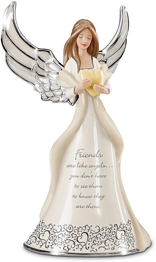 The Bradford Exchange Friends are Like Angels Musical Figurine Gift