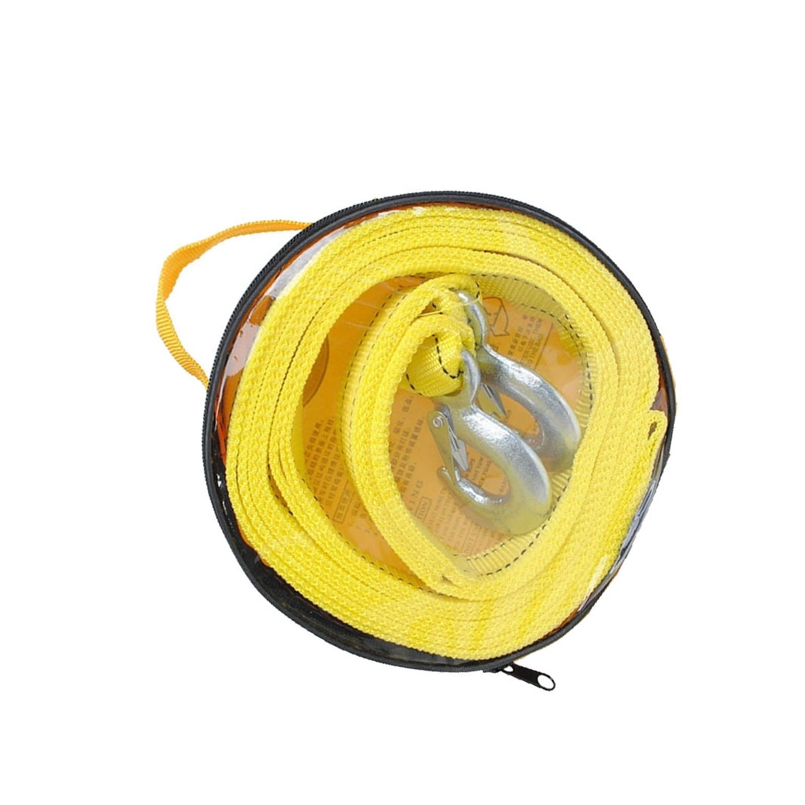 Corde de remorquage en nylon jaune DELURA de 1 tonne pour voiture et kit d'urgence
