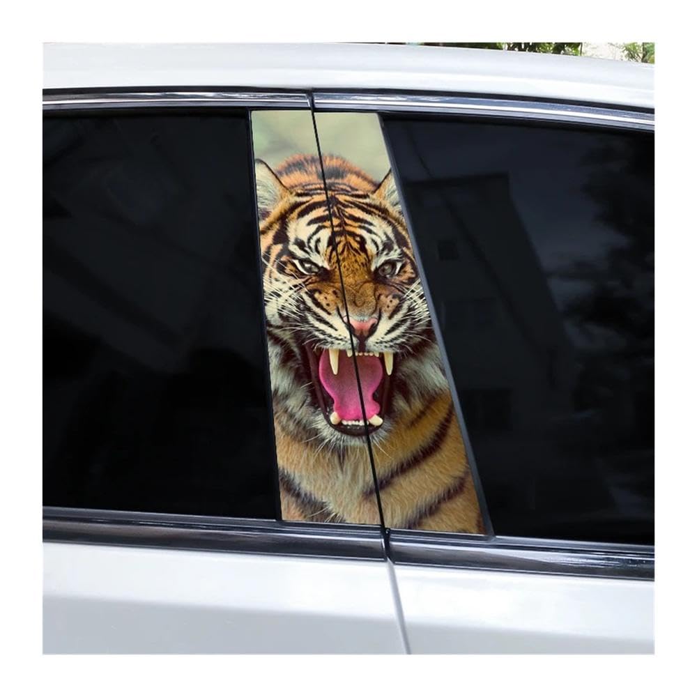 Bertdcx L Tiger Car Sticker Door Pillar Deca Personalized Design Deca Viny Auto Parts(L)
