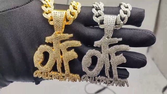 Hip Hop Only The Family OTF & 18 Full Iced Cuban & 20 CZ Choker Chain