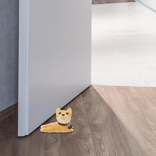 Miniatura 9 de STOBOK Decoración de habitación al aire libre Estatuas al aire libre Decoración del hogar Tapón de puerta de dibujos animados Cuña de puerta Tapón