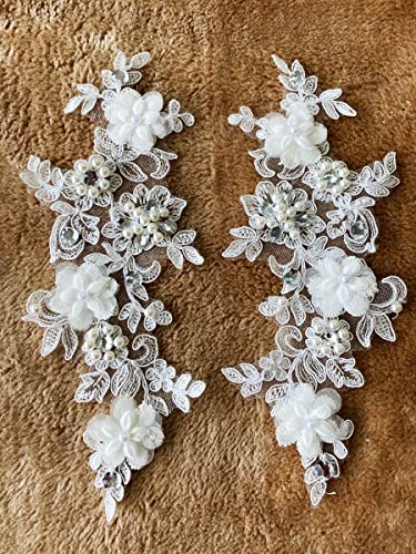 Zbroh Lace Patch Rhinestones