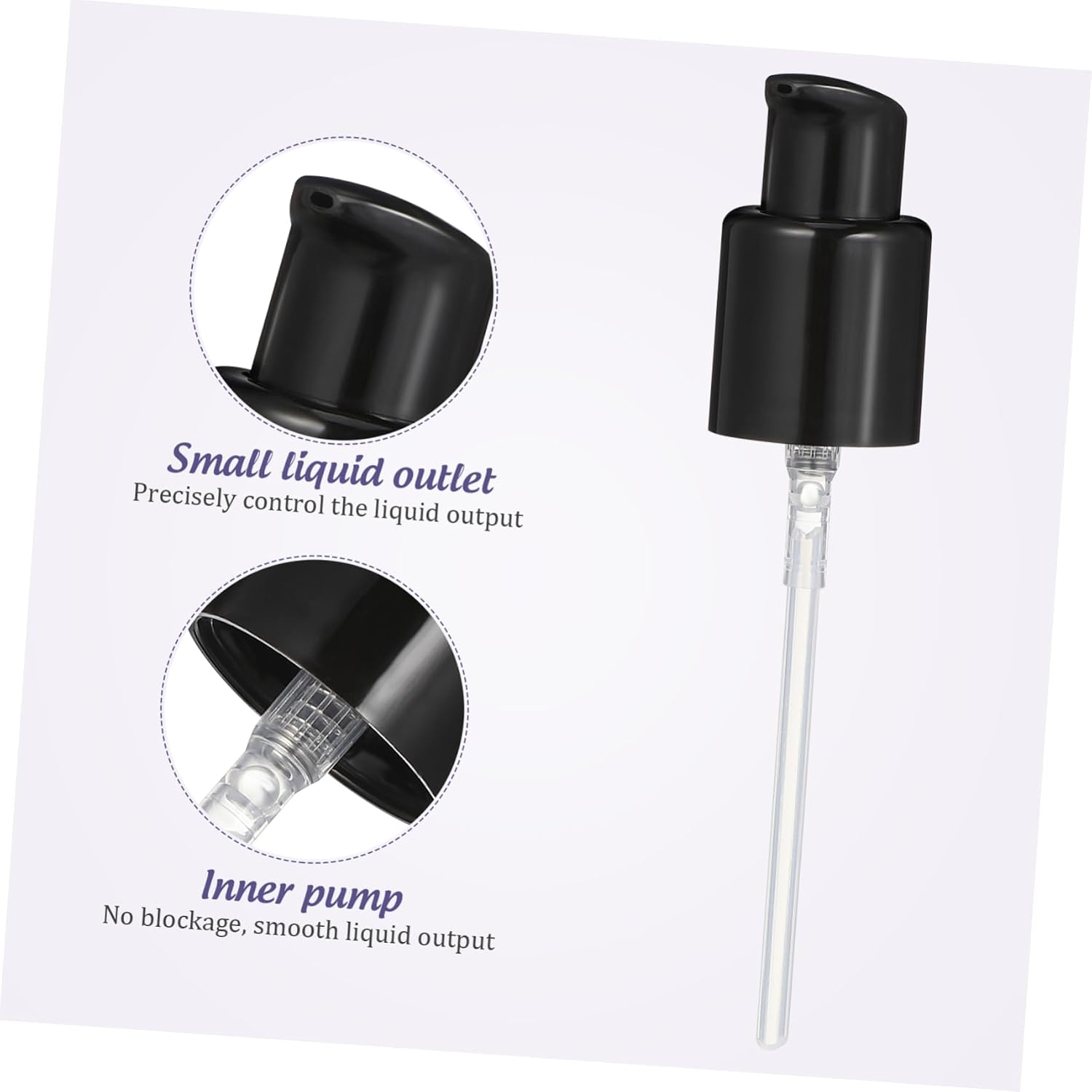 4Pcs Perfume Pump Head Replacement Durable Lotion Pump Tops for Easy Dispensing Leak Design for Moisturizers and Serums for Home and Travel image 3