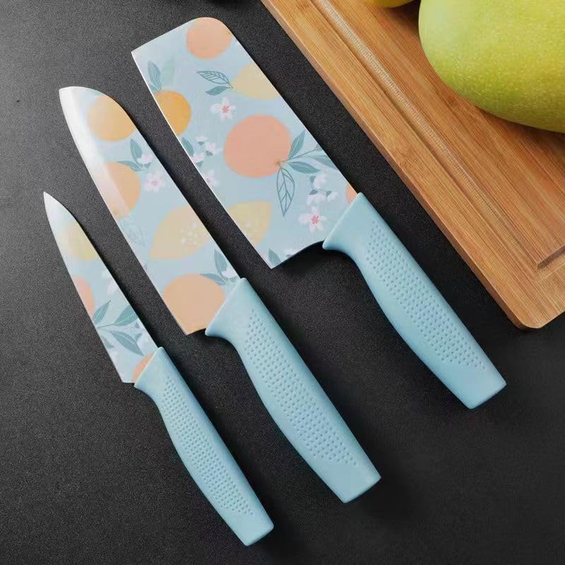 Voltonix Stainless Steel 3 Pieces Professional Kitchen Knife Set/Meat Knife/Chef Knife with Non-Slip Handle Sharp Manual Sharpening for Home Kitchen/High Carbon Stainless Steel Knife Red Set(Blue) (B0CS6ZXM59) Amazon Price History, Amazon Price Tracker