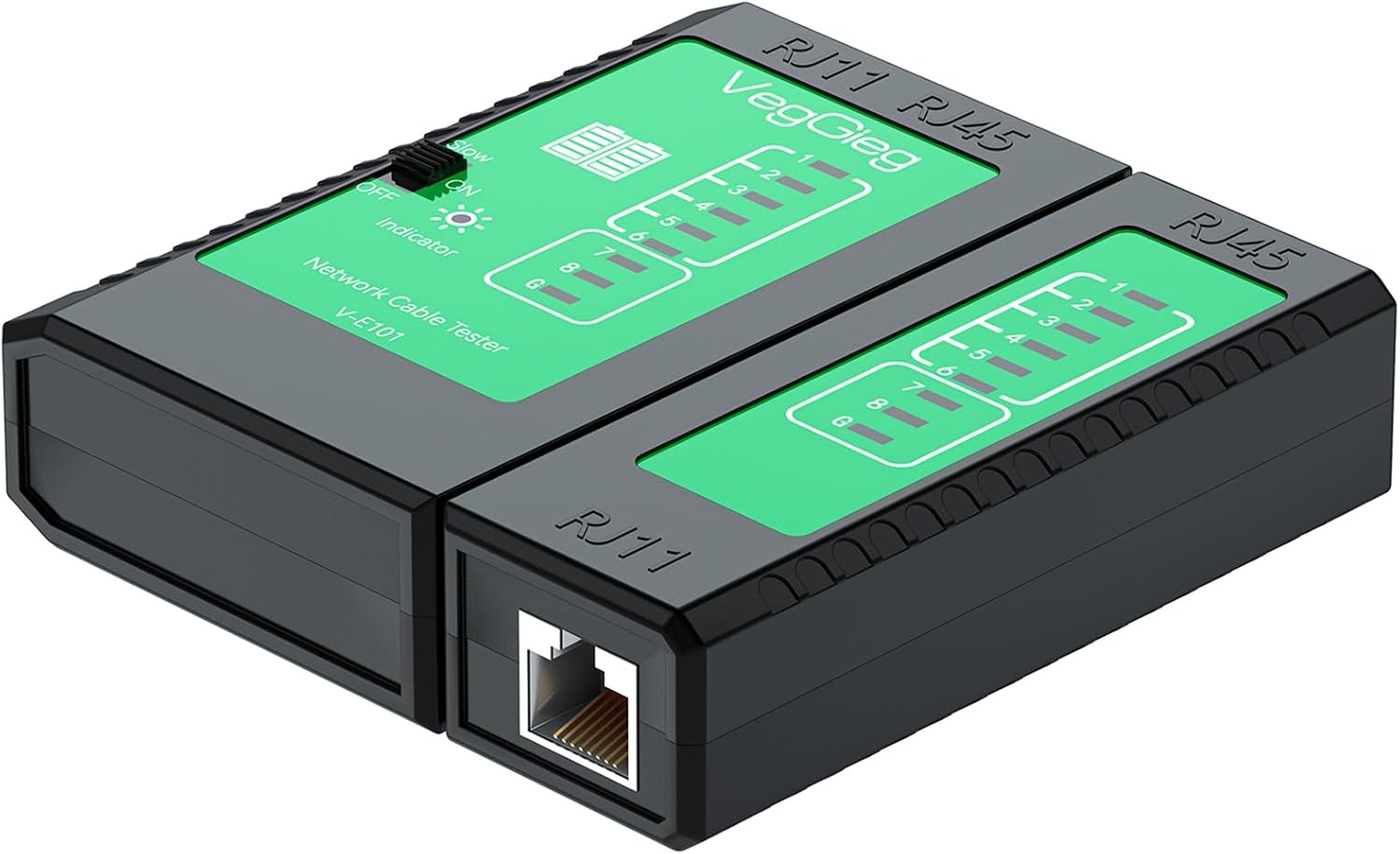 VegGieg RJ45 RJ11 Uyumlu CAT6 CAT7 CAT8 Poe Destekli Network Ethernet Kablo Test Cihazı
