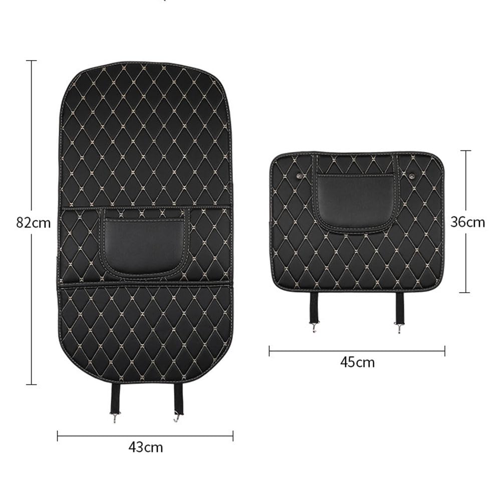 Protection Dossier Siège Auto pour Toyota Yaris Cross SUV, Anti Coup de Pied résistant à l'usure avec Poches de Rangement,A-Small