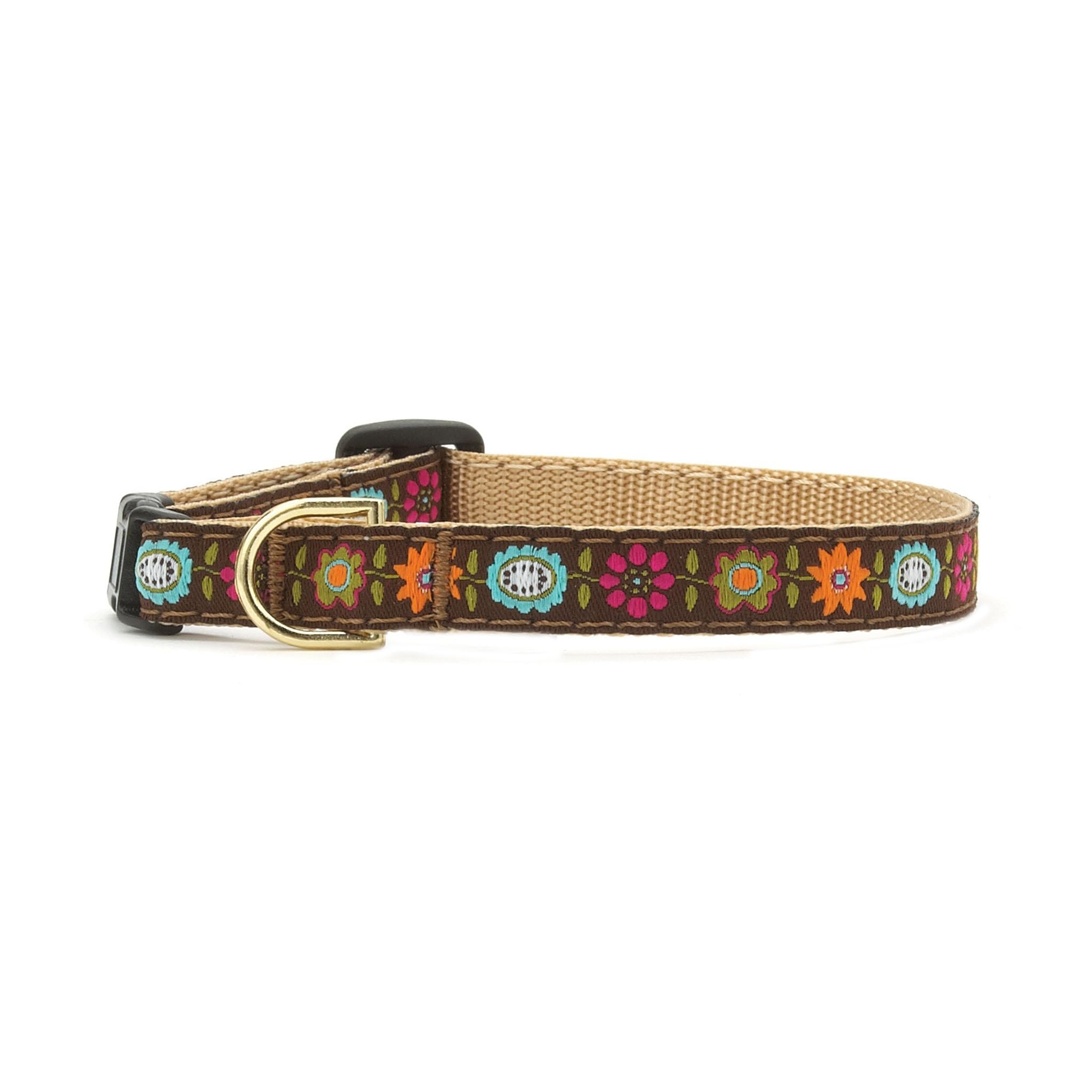 Up Country Bella Floral Cat Collar - Size 12