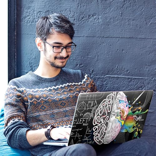 Image of Full Body Laptop Skin Bubble-Free| Laminated| Removable| HD Quality Sticker for Laptops Upto 15.6 Inches Compatible with Hp /Dell /Acer /Lenovo /Asus etc.(Brain-220)