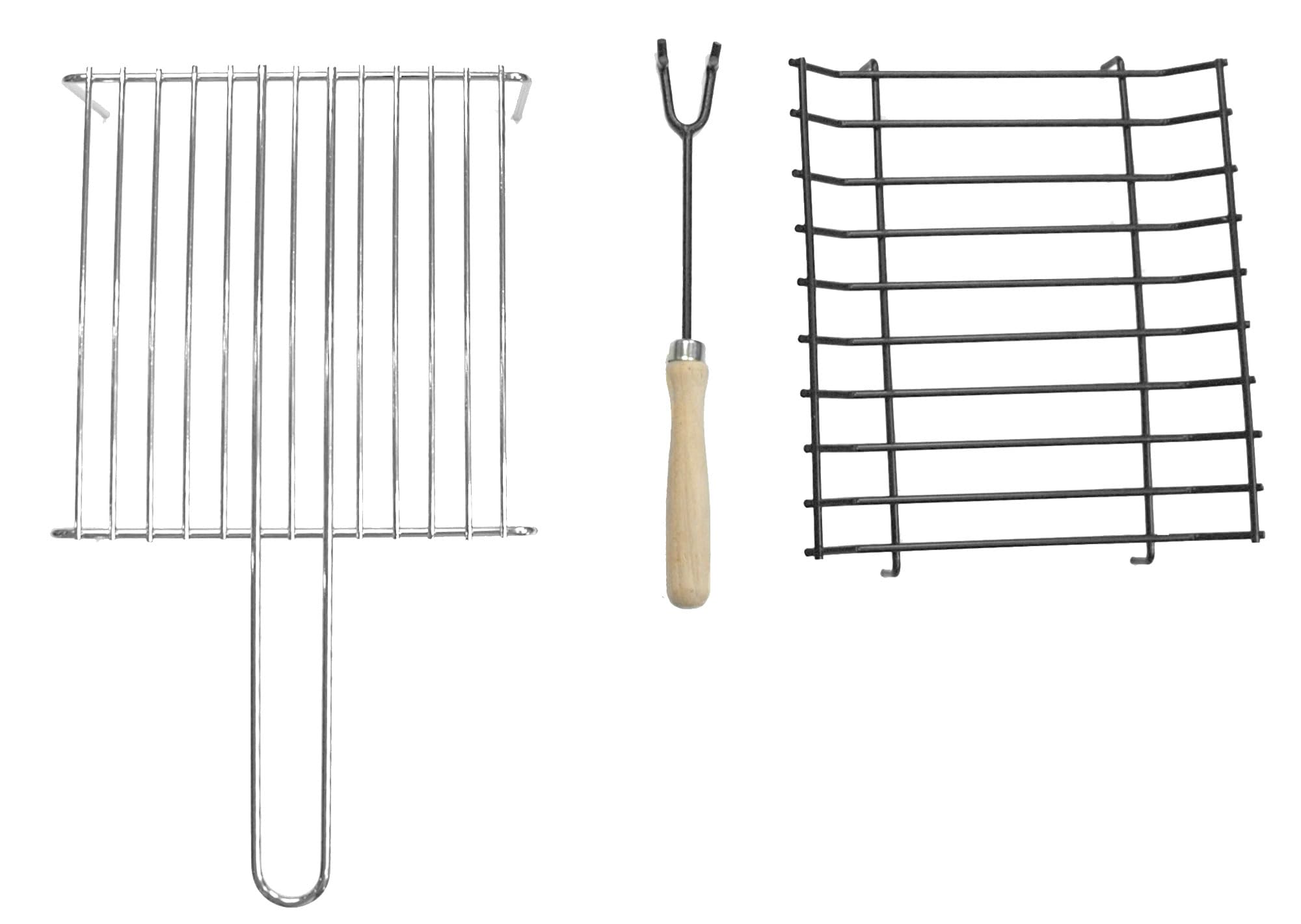 Yerd Gartenkamin Denver XXM 2 Meter 200 cm aus Corten-Stahl inkl. Grill-Rost Set mit Verlängerung