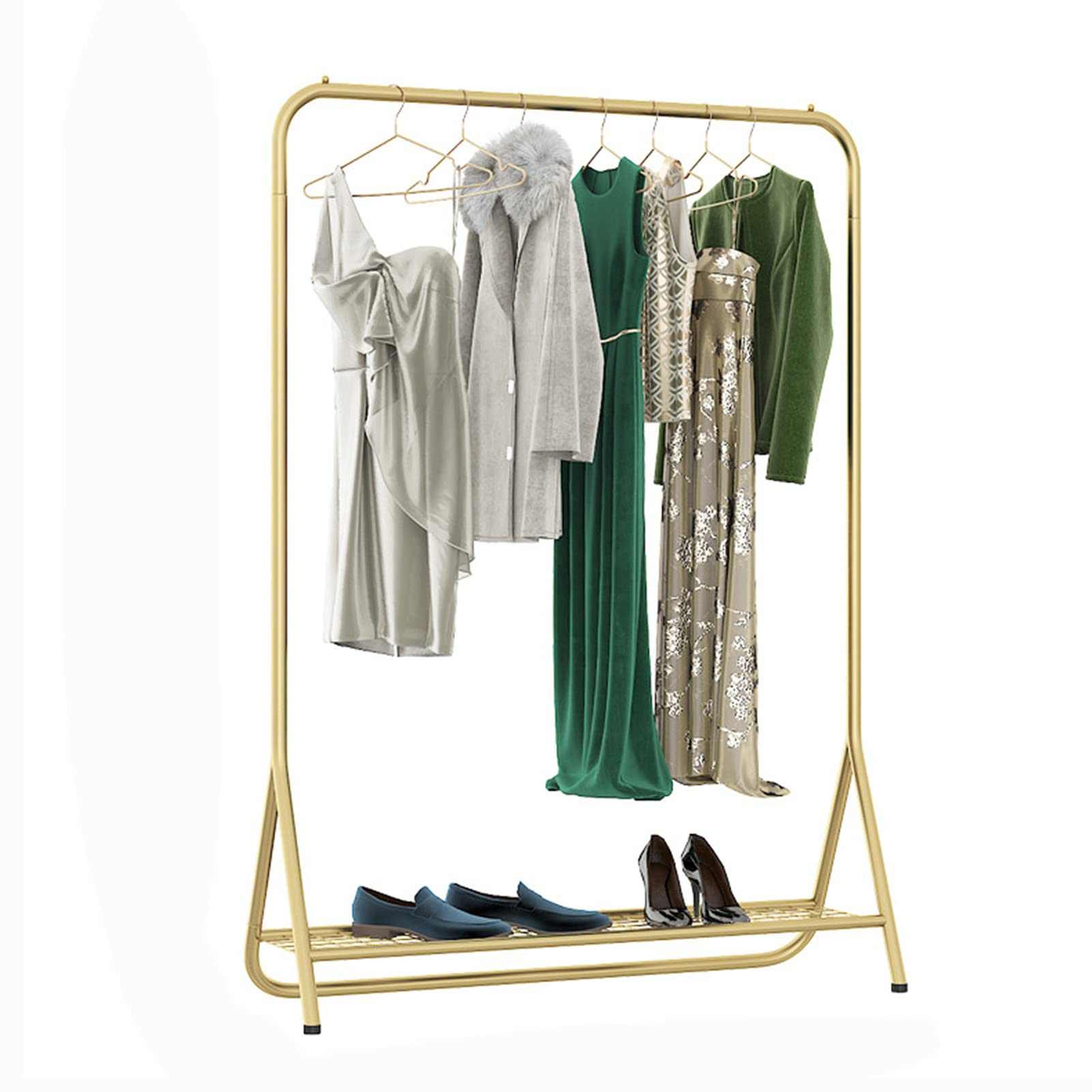 Portant à vêtements de chambre chic avec étagères pour organiser vos tenues au quotidien