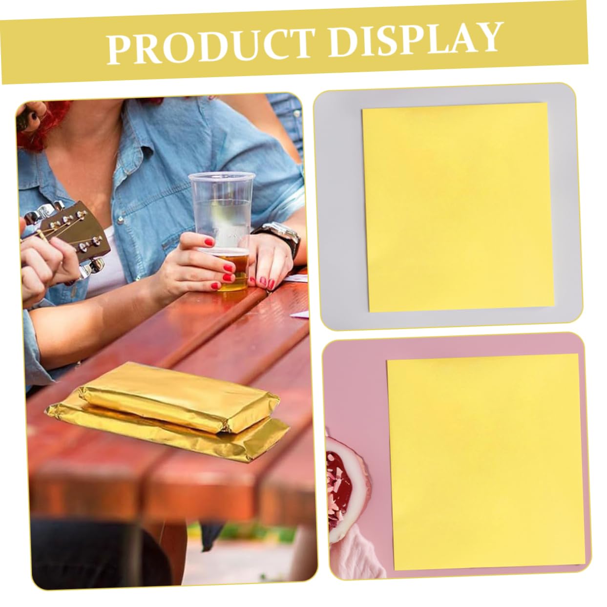 Garneck 100 Pcs Elegant Aluminum Foil Candy Wrappers Glossy Lollipop Chocolate Packaging Paper for DIY Projects for Parties Weddings Birthdays and Festive Celebrations