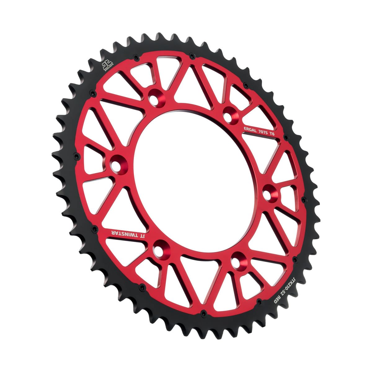Amazon.com: JT Sprockets JTX210.52RED 52 Tooth Red Twinstar Steel 