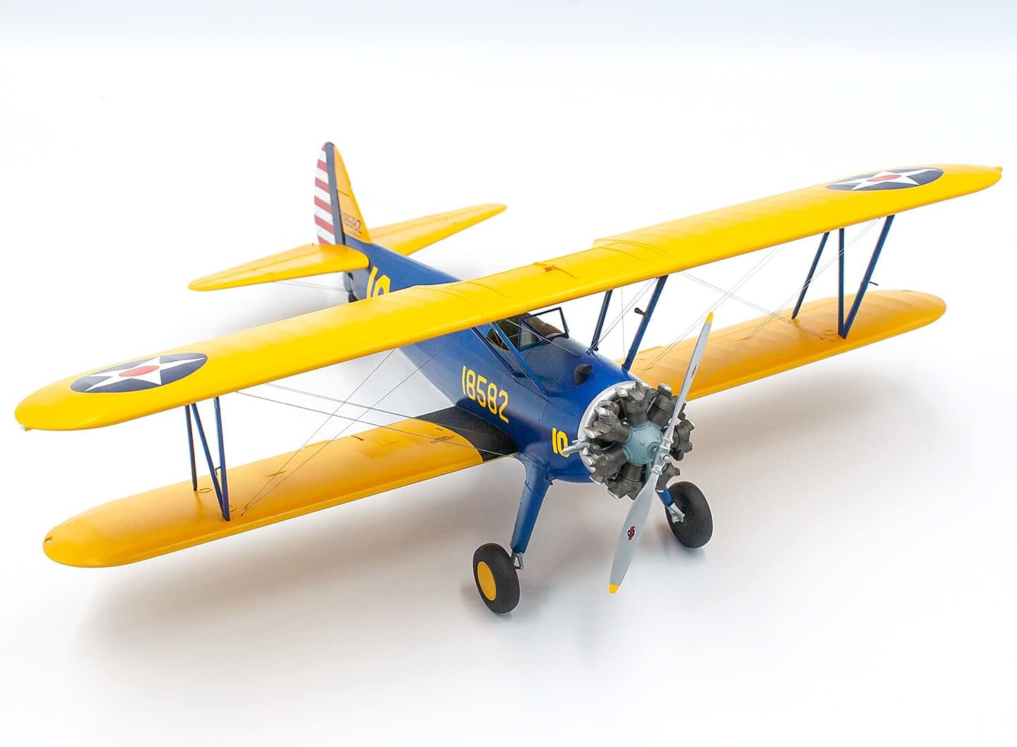 ICM 32050 Plastic Military Plane Stearman PT-17/N2S-3 Kaydet, American Training Aircraft. Airplane Model - Scale 1:32