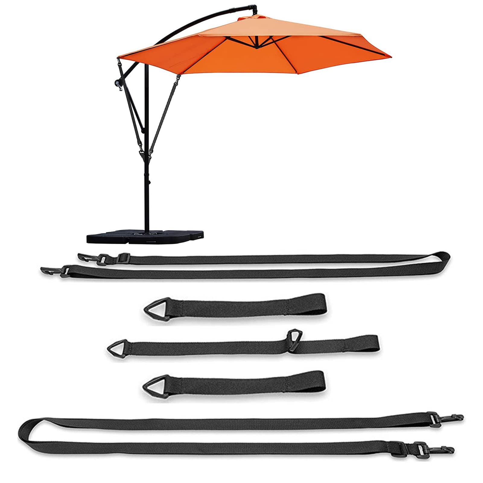 SEYIMTU Windproof Fixed Strap for Cantilever Parasols - Adjustable & Reusable Polyester Wind Lock, Tear-Resistant Design for Clockwork & Outdoor Umbrellas