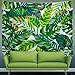 Heopapin Palm Tapestry Palm Tree Leaves Wall Tapestry Watercolor Leaf Print Tapestries Green Tropical Leaves Wall Hanging Banana Leaf Tapestries for Living Room Bedroom Dorm Decor
