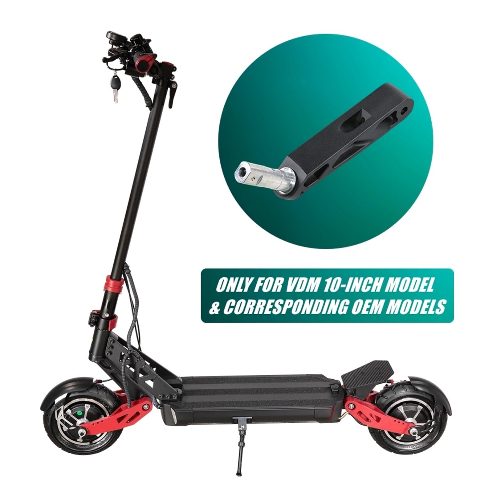 szpule motocykla wahacz Pasuje do VDM 10-calowego VDM-10 APOLLO GHOST E-GLIDE MACH 10 Scooter Spring Rocker Swing Arm łączący przednie zawieszenie wahacza wahacz