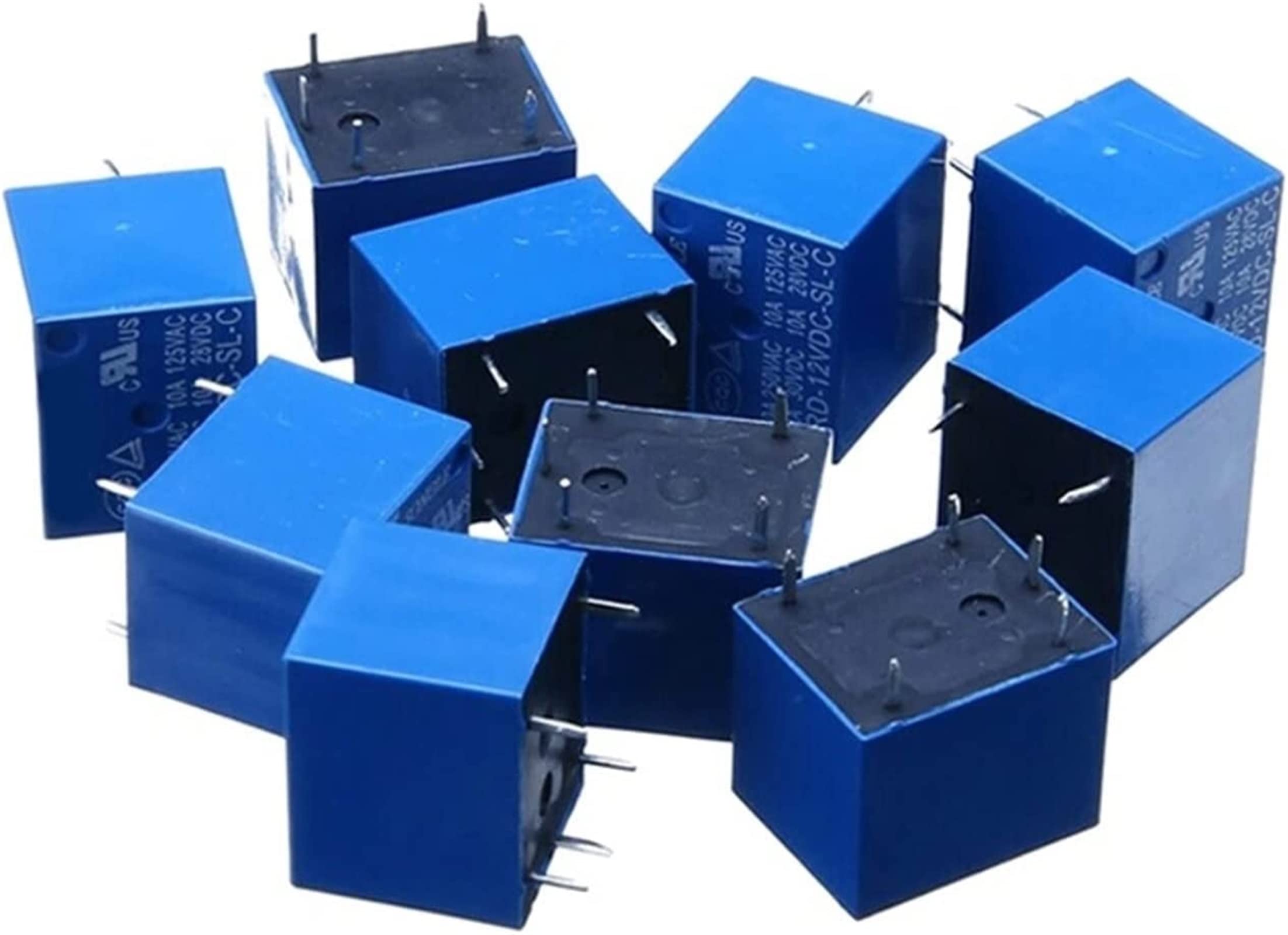 LKPEHTAGN Relay 100PCS SRD 5V 9V 12V 24V 48V Power SRD-05VDC-SL-C SRD-09VDC-SL-C SRD-12VDC-SL-C SRD-24VDC-SL-C SRD-48VDC Relays 10A 250VAC