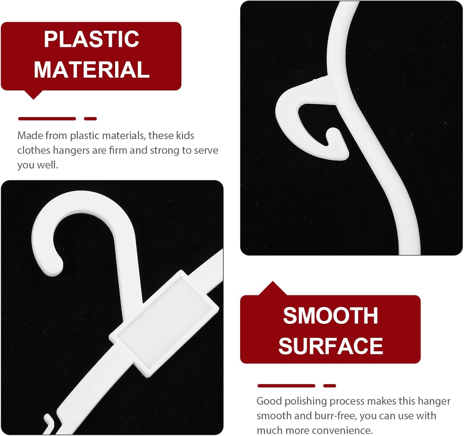 PRETYZOOM Hangers for Boys and Girls Sets 5pcs Sturdy Boys and Girls Suit Hangers Small Design for Baby